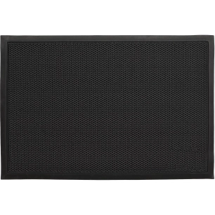 tapis 3d grille grisnoir luance 40x60cm - luance