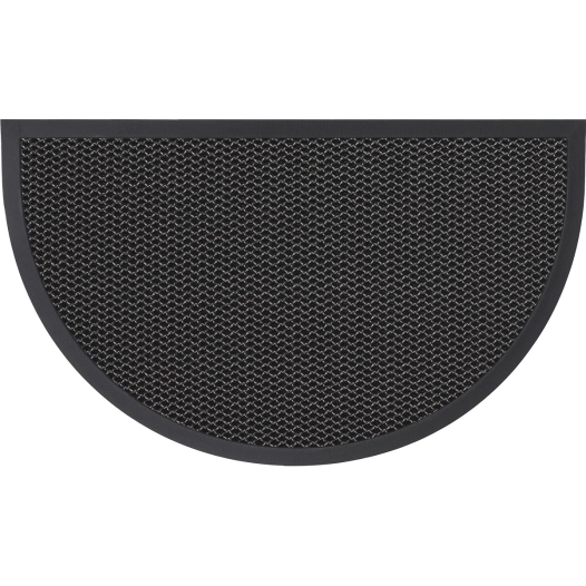 tapis 1/2lune 3d grnoir luance 43x76cm - luance