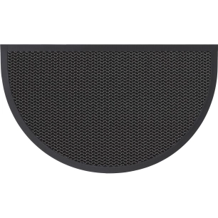 tapis 1/2lune 3d grnoir luance 43x76cm - luance