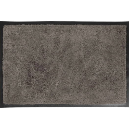 luance tapis edgar polyester/caoutchouc taupe 40x60cm - luance