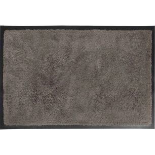 luance tapis edgar polyester/caoutchouc taupe 40x60cm - luance