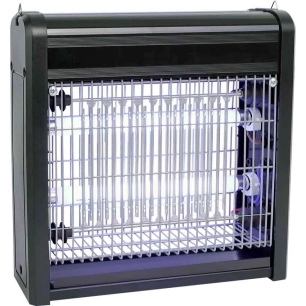 luance lampe anti-insectes pm noir double neon led miami - luance