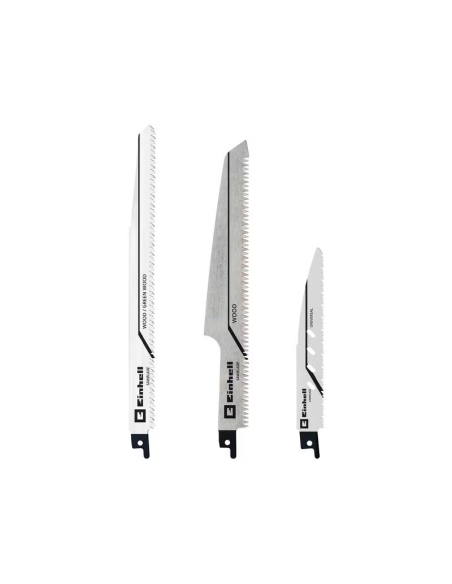 jeu de 3 lames pour scie sabre einhell - einhell