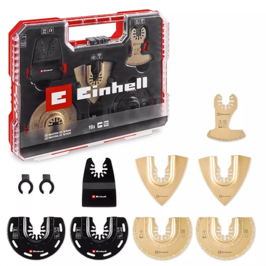coffret xl mutiltools x10 pièces einhell - einhell