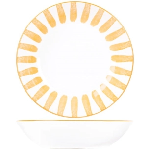 cabana assiette creuse d20cm orange - cosy et trendy billiet
