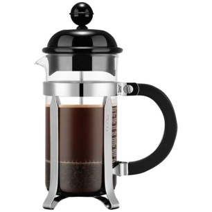 cafetiã¨re ã  piston 3 tasses noir & chromã© - bodum
