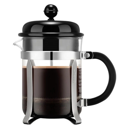 cafetiã¨re ã  piston 4 tasses noir & chromã© - bodum