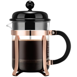 cafetiã¨re ã  piston 4 tasses noir & cuivrã© - bodum