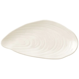 assiette de service en porc.ã˜ 36,5 cm coquillages white - pozzi milano spa