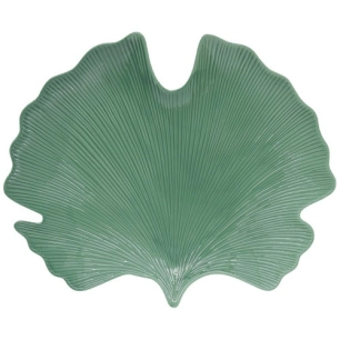 coffret plat de service 35x29 cm feuille de bananier en porc. leaves light green - pozzi milano spa