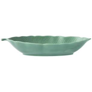 plat creux en porcelaine 30x13 cm leaves light green - pozzi milano spa