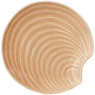 plate d26cm en porcelaine coquillages sand - pozzi milano spa