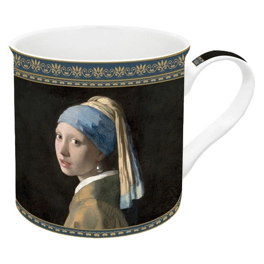 coffret 1 mug 30cl impressionnisme girl with a pearl earring - pozzi milano spa