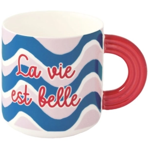 coffret mug 350 ml en porcelaine energy - la vie est belle - pozzi milano spa