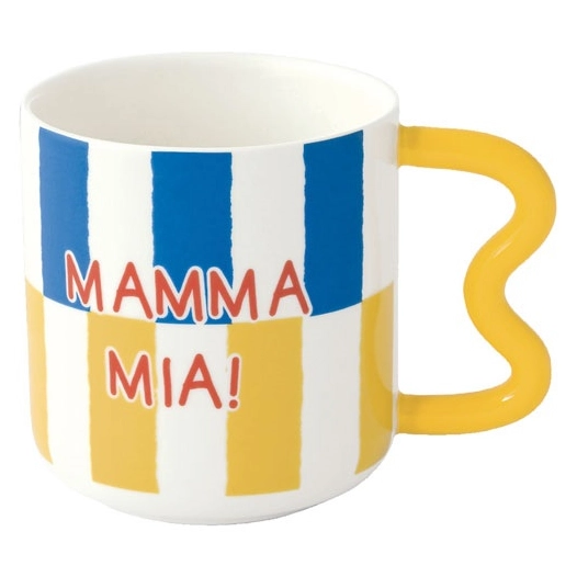 coffret mug 350 ml en porcelaine energy - mamma mia - pozzi milano spa