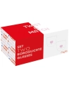 lot de 2 verres borosilicate 350 ml en boãžte twist & match red - pozzi milano spa