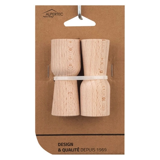 butã©e murale bois brut fsc hauteur 70 mm lot de 2 - asg france