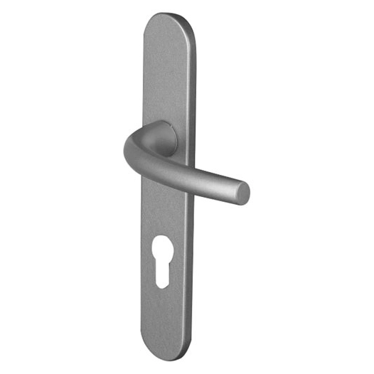poignã©e de porte firme alu argent perã§age cylindre - asg france