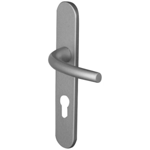 poignã©e de porte firme alu argent perã§age cylindre - asg france