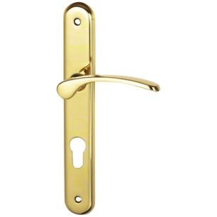 poignã©e de porte soho laiton poli perã§age cylindre - asg france