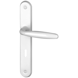 poignã©e de porte madison alu blanc avec perã§age clã© - asg france
