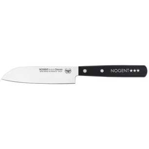 mini santoku 11 cm lisse - bois charme teinte noir - nogent iconic - nogent
