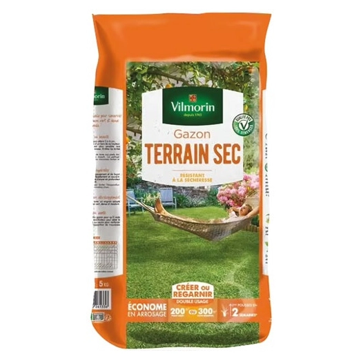 gazon terrain sec vilmorin 5 kg - wsab logistique