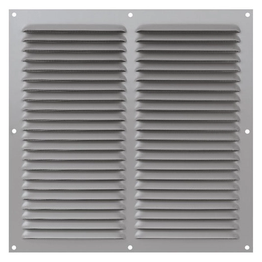 grille 250 x 250 mm alu anodise avec moustiquaire - quinoa residentiel