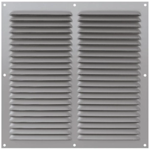 grille 250 x 250 mm alu anodise avec moustiquaire - quinoa residentiel