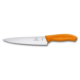 couteau a decouper/eminceur 19 cm orange - beligne et fils sas