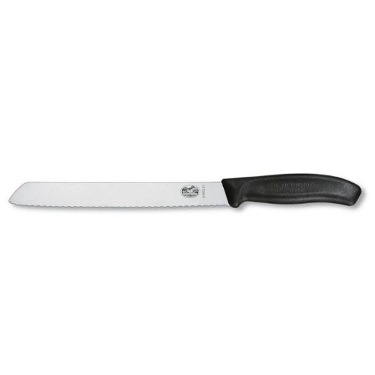 couteau a pain 21 cm noir - beligne et fils sas
