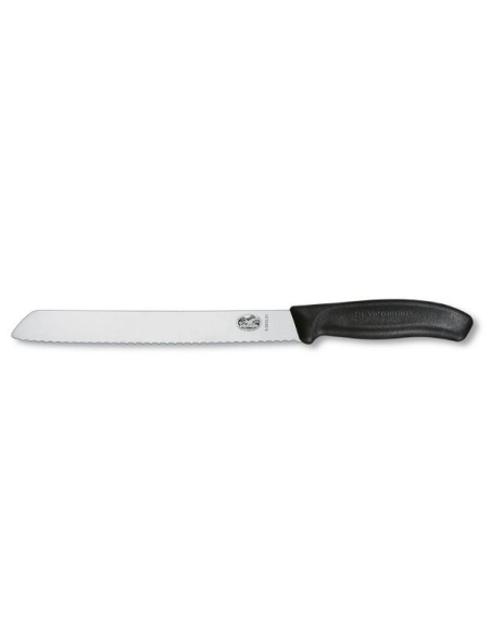 couteau a pain 21 cm noir - beligne et fils sas