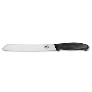 couteau a pain 21 cm noir - beligne et fils sas