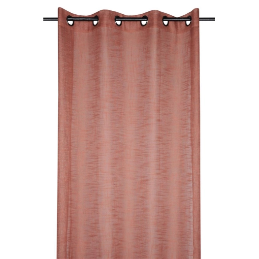 voile stof ontario terracotta 135x260cm 100% polyester - stof