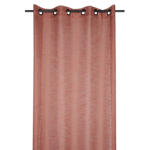 voile stof ontario terracotta 135x260cm 100% polyester - stof