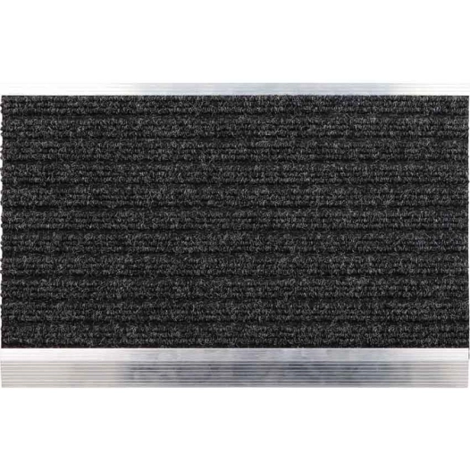 luance tapis alliage metal polyester/tpr gris/noir 40x60cm - luance