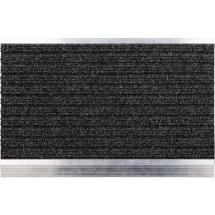 luance tapis alliage metal polyester/tpr gris/noir 40x60cm - luance