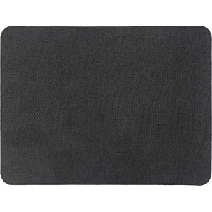 luance tapis hexagone polyester velours noir 45x60cm - luance
