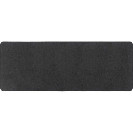 luance tapis hexagone polyester velours noir 45x120cm - luance