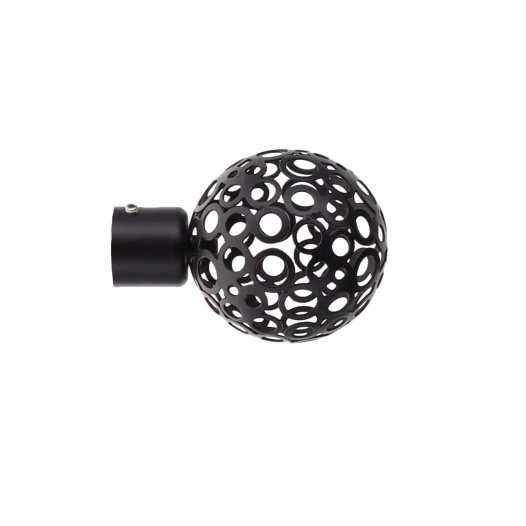 embout boule perforee noir luance mat - luance