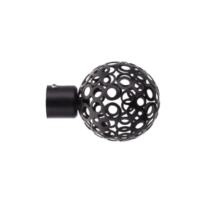embout boule perforee noir luance mat - luance