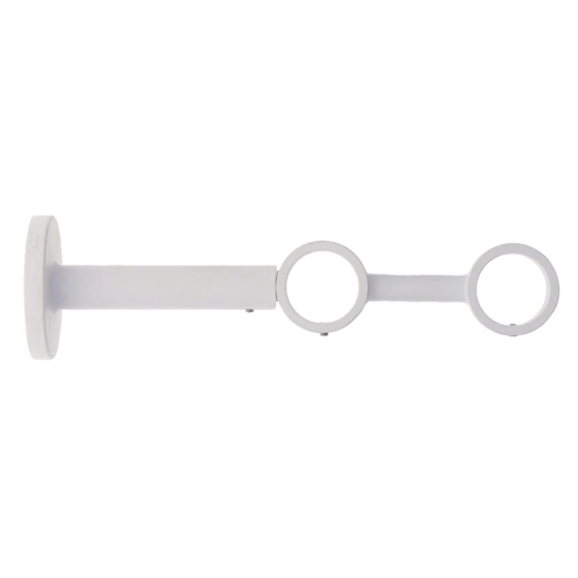 luance support double ext d28cm 190mm x1 blanc mat - luance