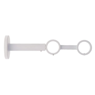 luance support double ext d28cm 190mm x1 blanc mat - luance