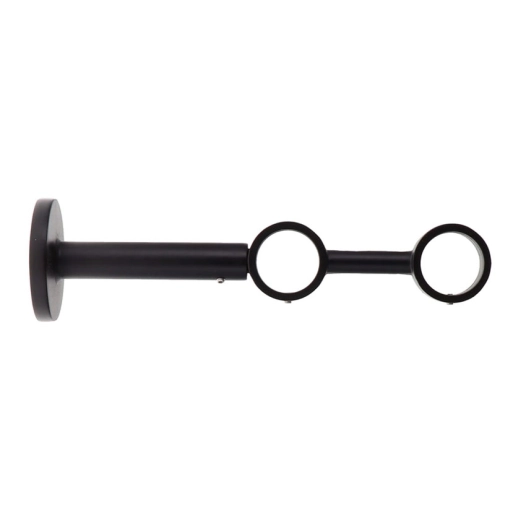 luance support double ext d28cm 190mm x1 noir mat - luance