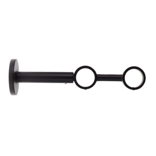 luance support double ext d28cm 190mm x1 noir mat - luance