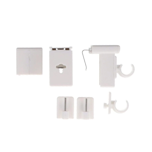 luance support pvc clip reglable x2 blanc - luance