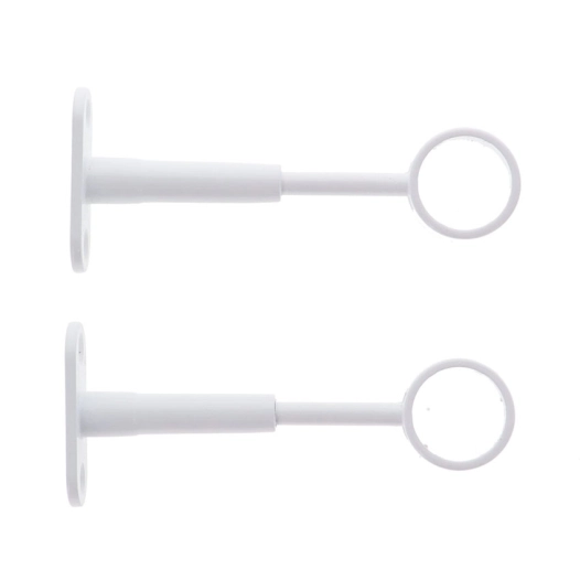 luance support court reglable x2 d22 blanc - luance