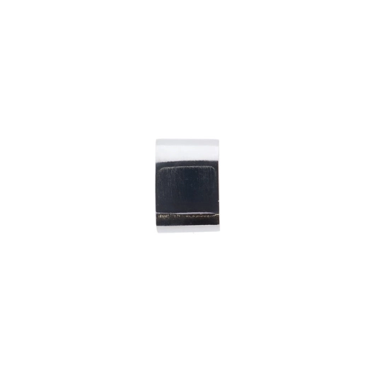 luance embout bouchon oval 30x15cm x2 chrome - luance