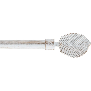 luance kit ext 210-380 cm d19 embout exotica blanc/or - luance
