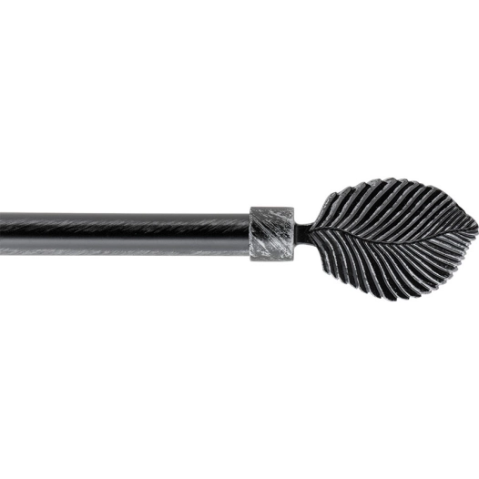 luance kit ext 210-380 cm d19 embout exotica noir/argent - luance